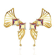 Iaira Earcuffs in Yellow Gold with Pink Hues