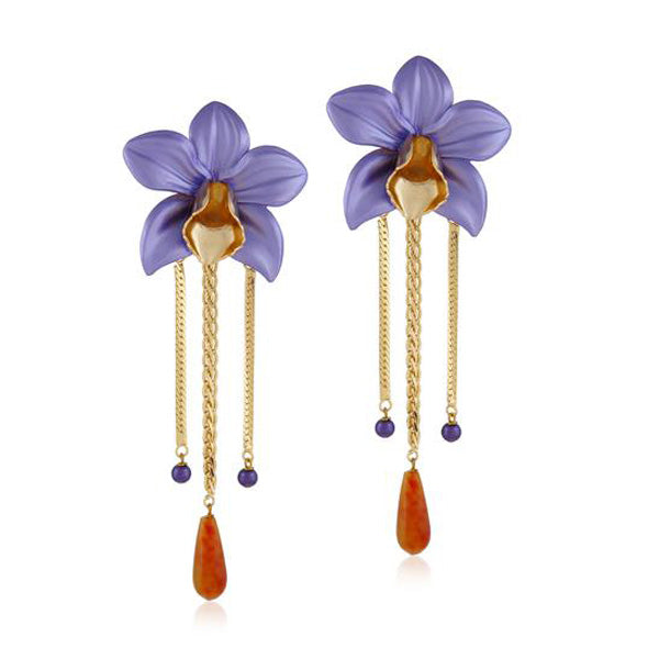 Lilac Orchids Danglers