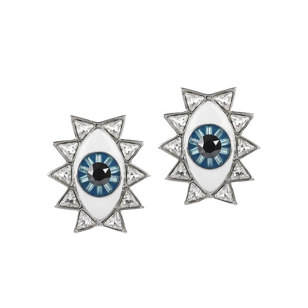 Silver Evil Eye Tops